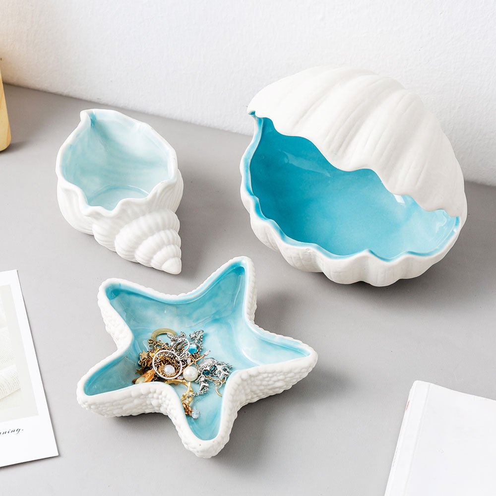 Sea Shell Ceramic Jewelry Dish – yesmoodco