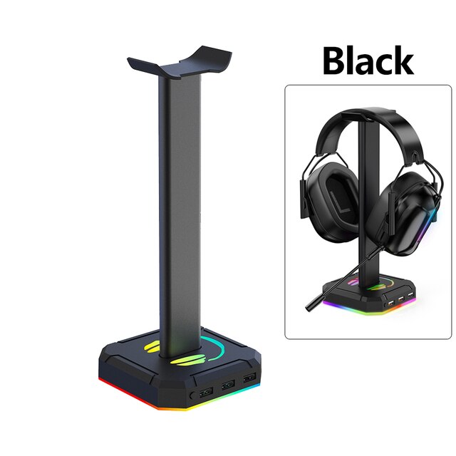 Cute RGB LED Headset Stand