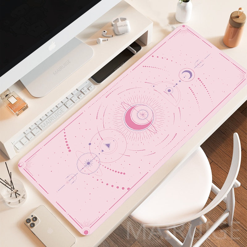 Cute Aesthetic Magical Moon Deskmat