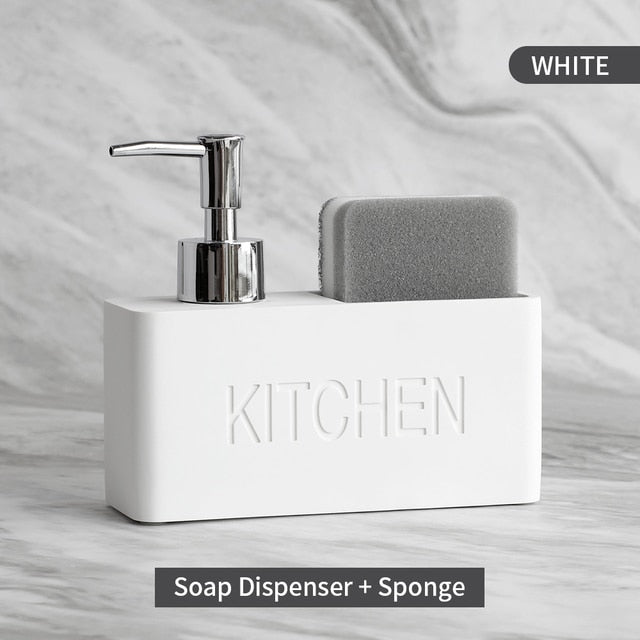 Kitchen Soap Dispenser with Storage Holder