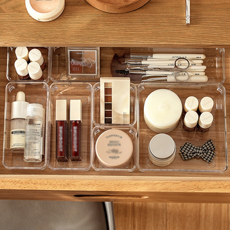 Clear Acrylic Drawer Storage Organizers