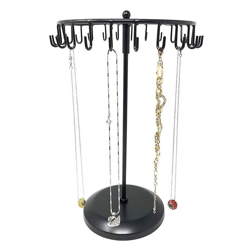 Jewelry Metal Rotating Display Holder Organizer Standing Rack