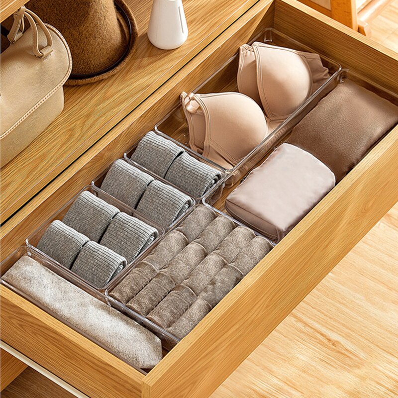 Clear Acrylic Drawer Storage Organizers