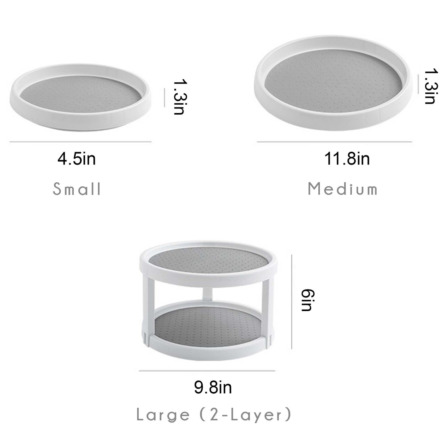 Rotating Condiment Seasoning Storage Tray