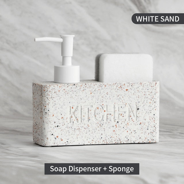 Kitchen Soap Dispenser with Storage Holder