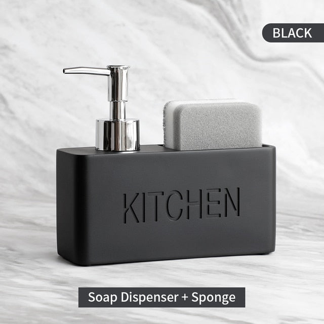 Kitchen Soap Dispenser with Storage Holder