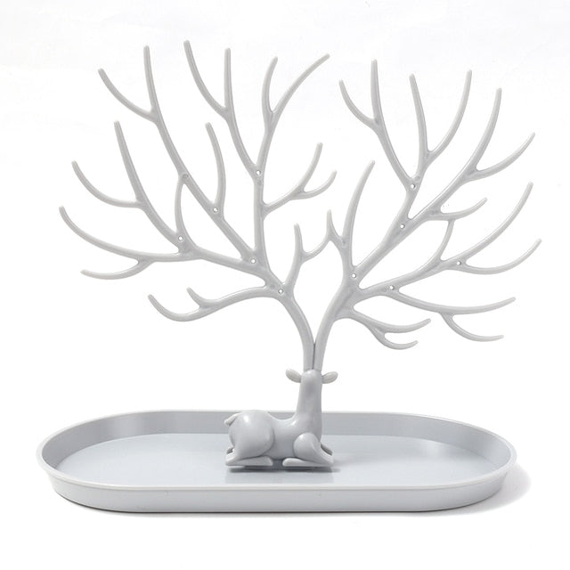 Elk Jewelry Display Stand Tree Storage Dish Tray