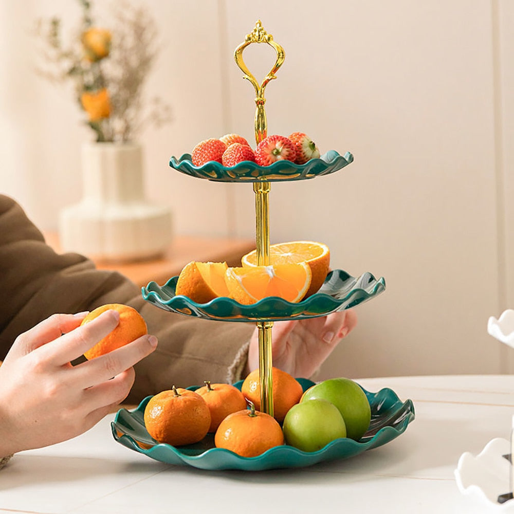 Luxury Plastic Table Standing Plate Display Tray