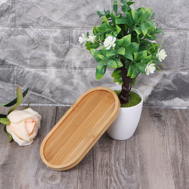 Simple Bamboo Wood Saucer Mini Tray