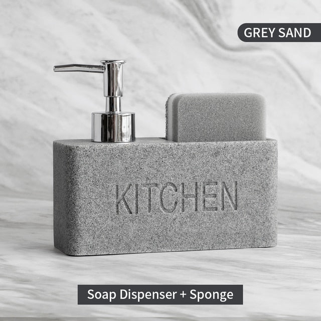 Kitchen Soap Dispenser with Storage Holder