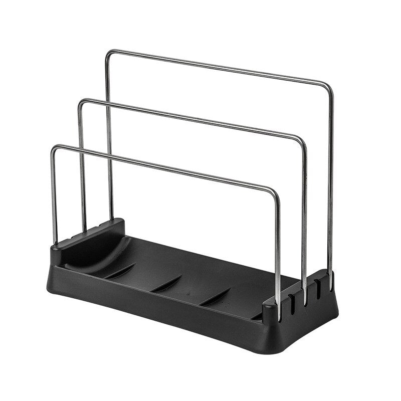 Adjustable 3-Bar Kitchen Accessory Storage Rack Organizer Stand