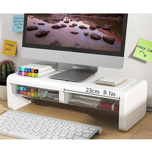 Multifunctional Desktop Monitor Stand Raiser Storage Organizer Shelf