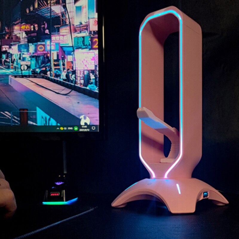 RGB Headphone Display Holder Stand