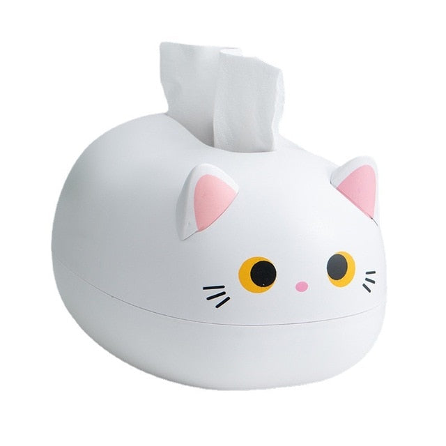 Cat Multifunctional Tissue Storage Container Box