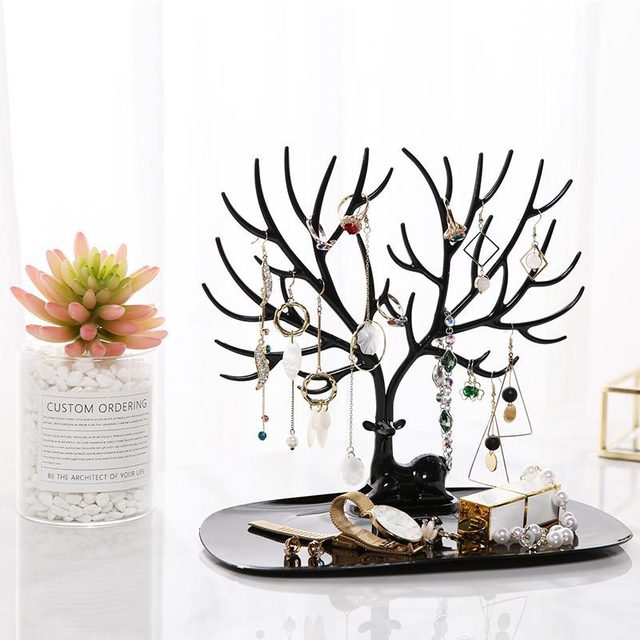 Elk Jewelry Display Stand Tree Storage Dish Tray