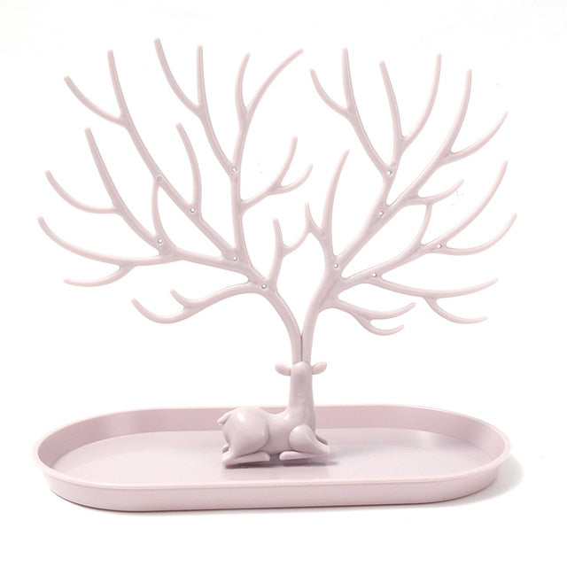 Elk Jewelry Display Stand Tree Storage Dish Tray