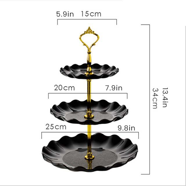 Luxury Plastic Table Standing Plate Display Tray