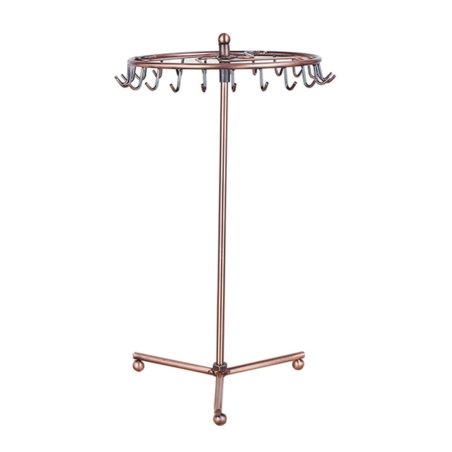 Jewelry Metal Rotating Display Holder Organizer Standing Rack