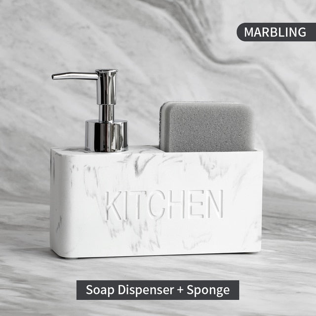 Kitchen Soap Dispenser with Storage Holder