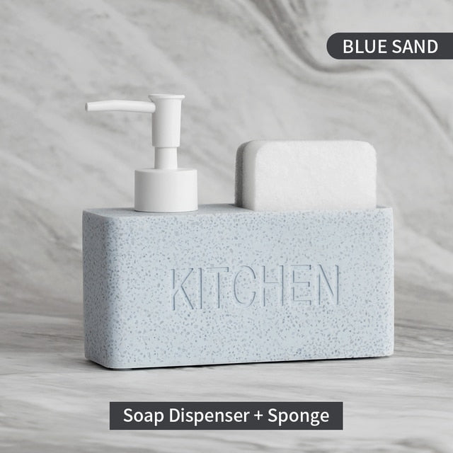 Kitchen Soap Dispenser with Storage Holder