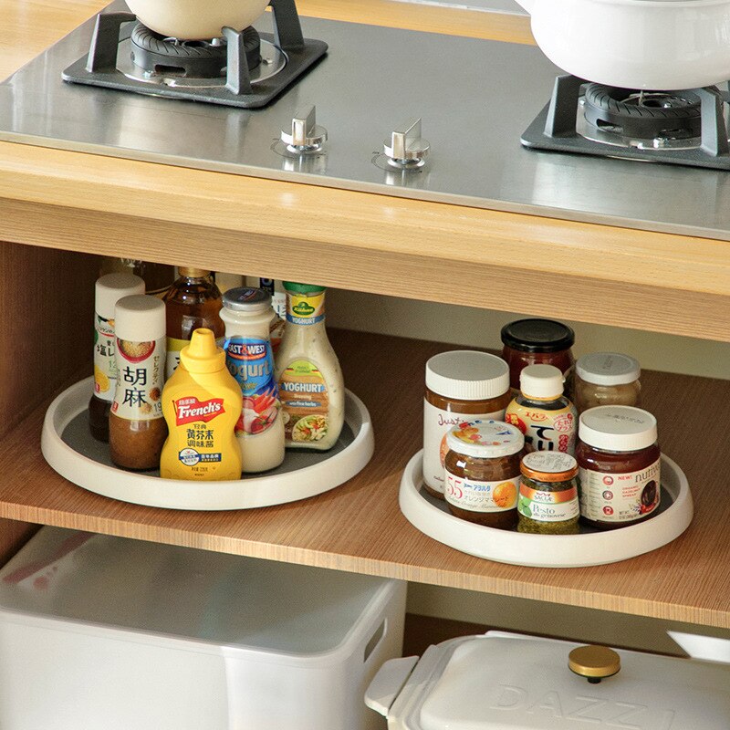 Rotating Condiment Seasoning Storage Tray