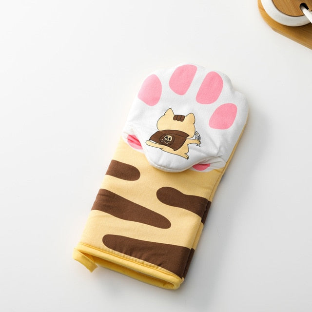 Cat Paw Kitchen Oven Mitts