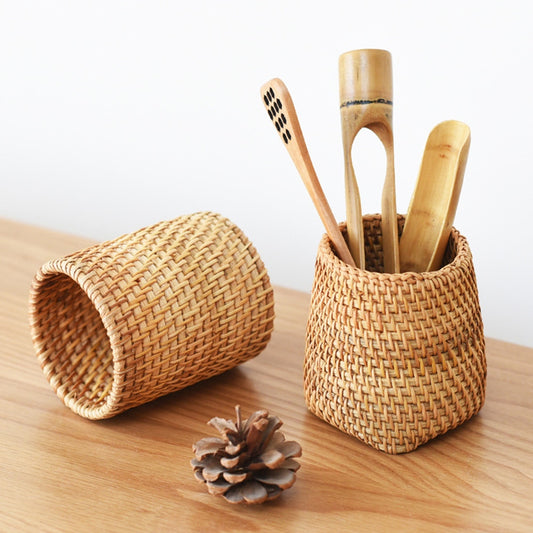 Rattan Kitchen Utensil Holder