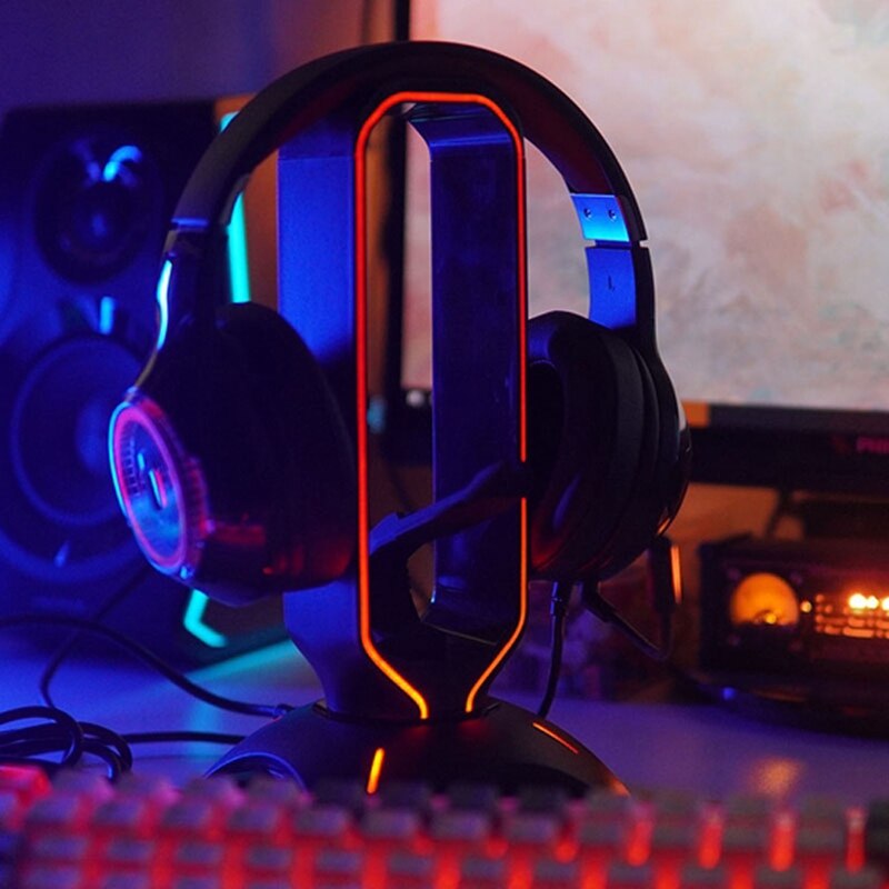 RGB Headphone Display Holder Stand