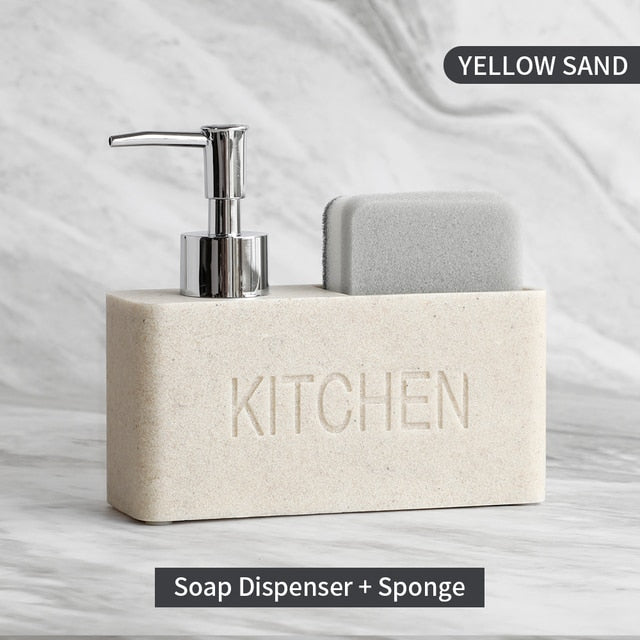 Kitchen Soap Dispenser with Storage Holder