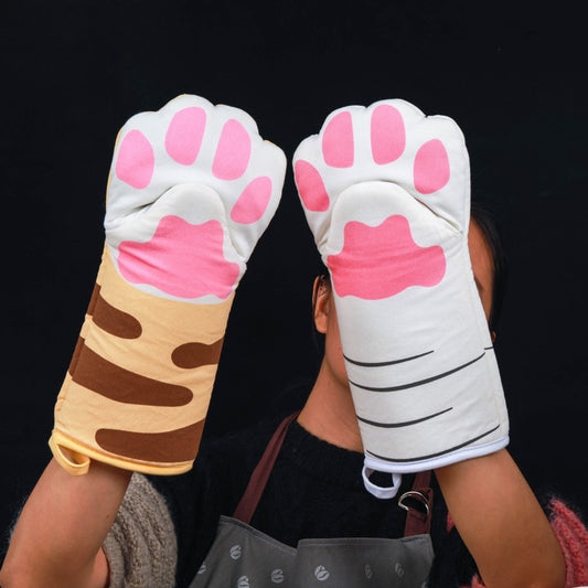 Cat Paw Kitchen Oven Mitts