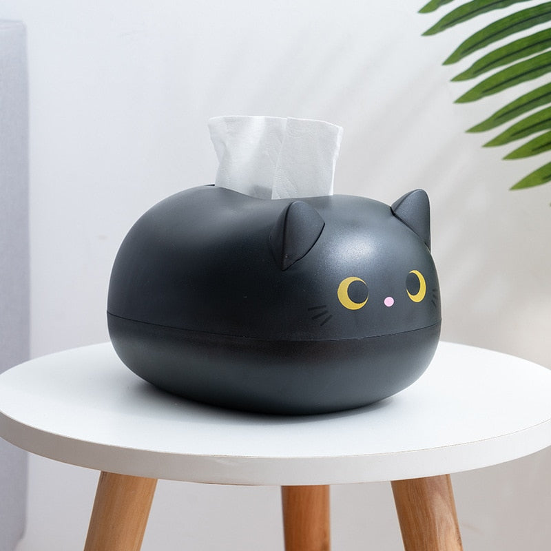 Cat Multifunctional Tissue Storage Container Box