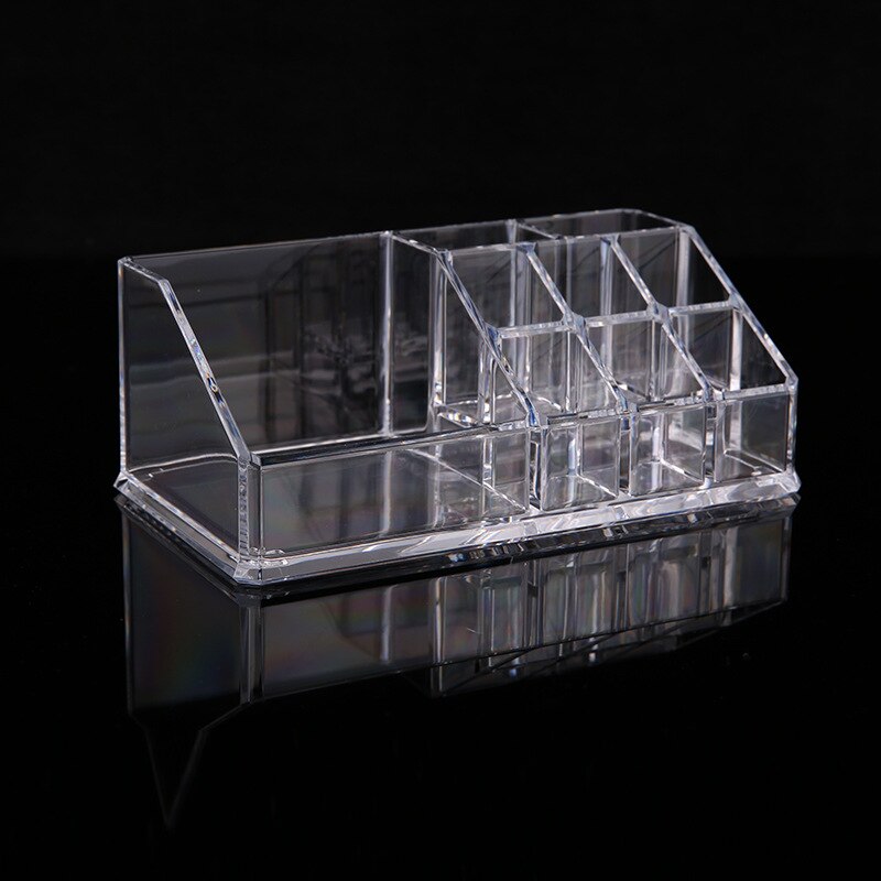 9 Grid Clear Acrylic Cosmetic Makeup Organizer Storage Case