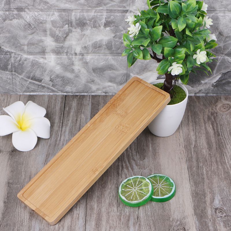 Simple Bamboo Wood Saucer Mini Tray