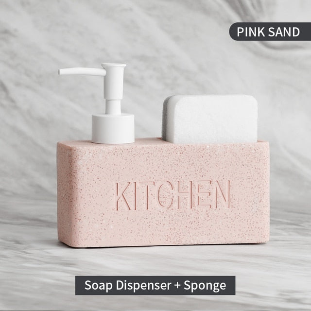 Kitchen Soap Dispenser with Storage Holder