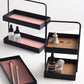 Double Layer Cosmetic Makeup Storage Organizer Rack