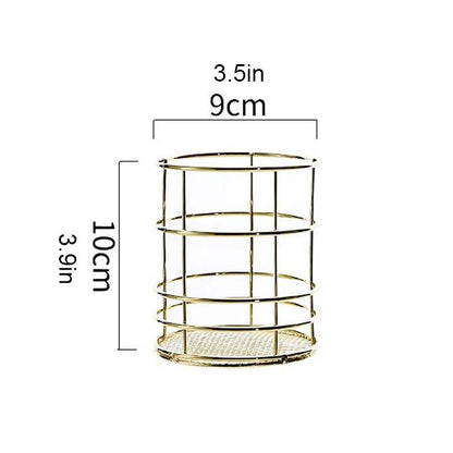 Metal Iron Cosmetic Makeup Holder Storage Organizer Basket