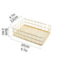 Metal Iron Cosmetic Makeup Holder Storage Organizer Basket