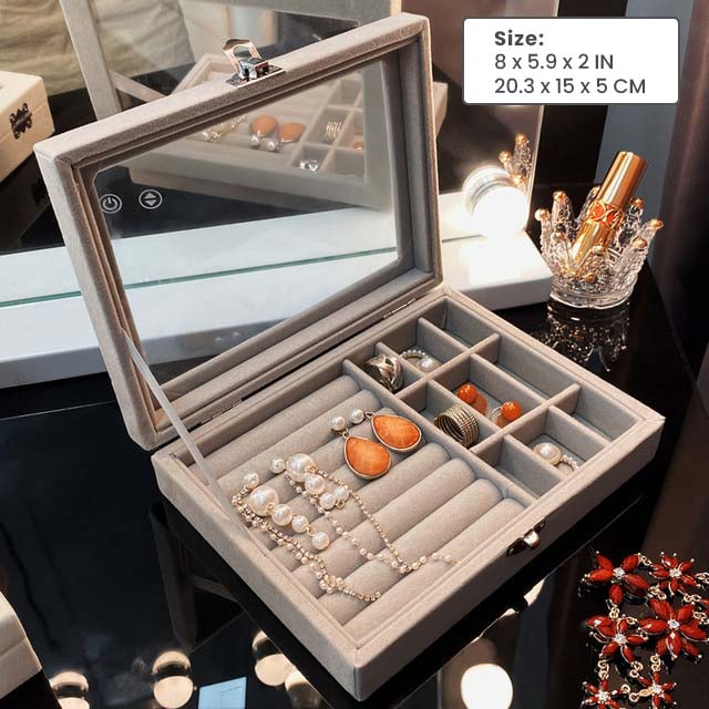 Multifunctional Jewelry Dust-Proof Display Drawer Organizer Storage Box