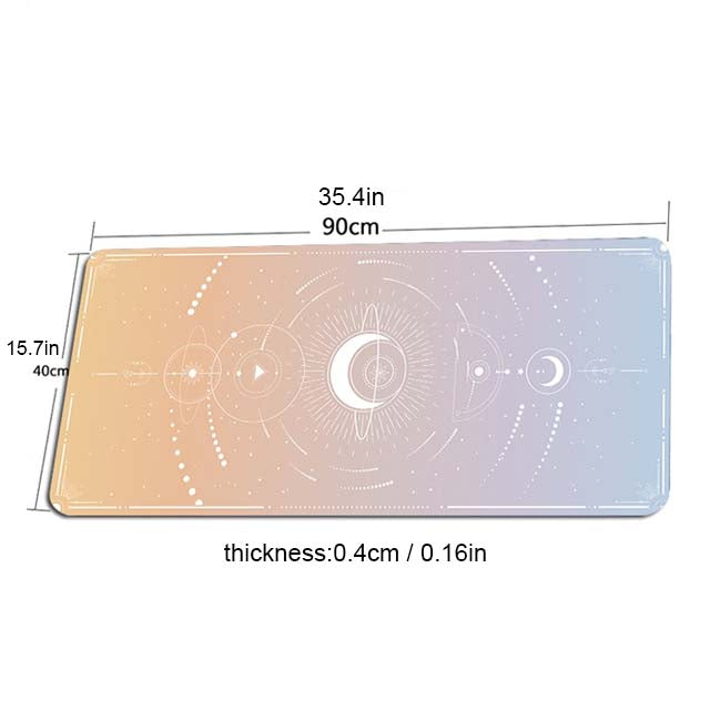 Cute Aesthetic Magical Moon Deskmat