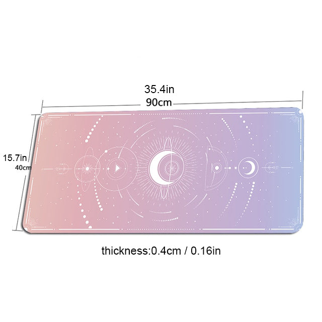 Cute Aesthetic Magical Moon Deskmat