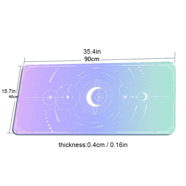 Cute Aesthetic Magical Moon Deskmat