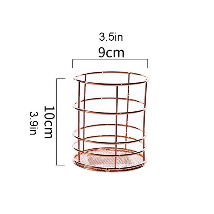 Metal Iron Cosmetic Makeup Holder Storage Organizer Basket