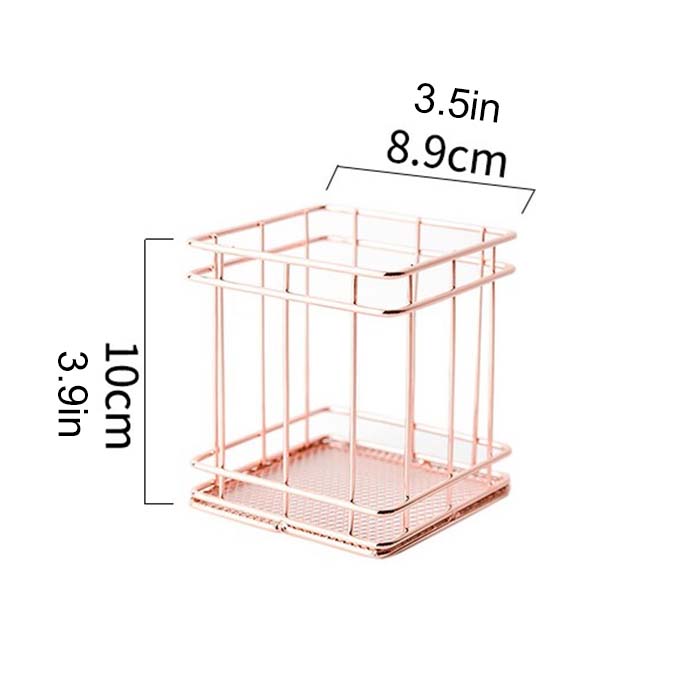 Metal Iron Cosmetic Makeup Holder Storage Organizer Basket