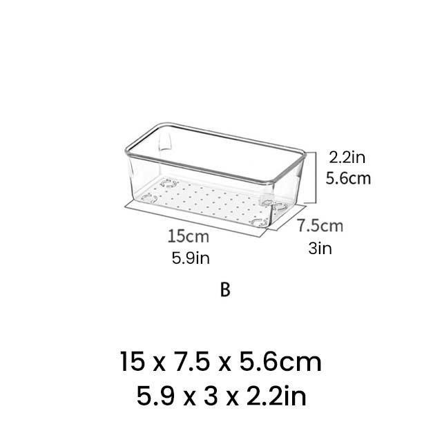 Clear Acrylic Drawer Storage Organizers