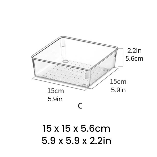 Clear Acrylic Drawer Storage Organizers