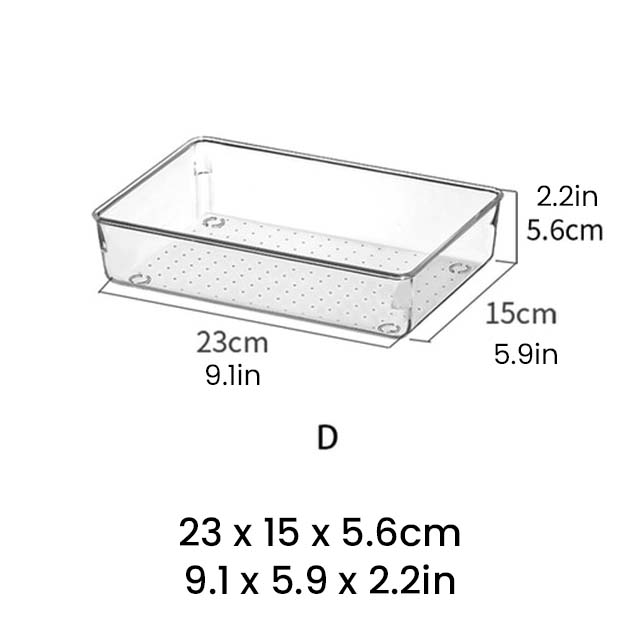 Clear Acrylic Drawer Storage Organizers