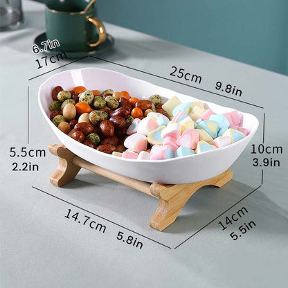 Multi-Layer Wooden Plate Holder Tray