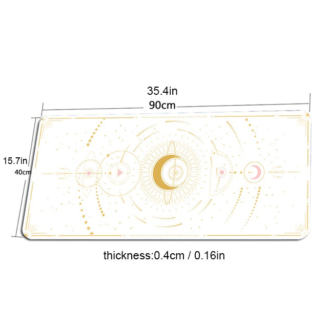 Cute Aesthetic Magical Moon Deskmat