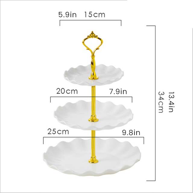 Luxury Plastic Table Standing Plate Display Tray